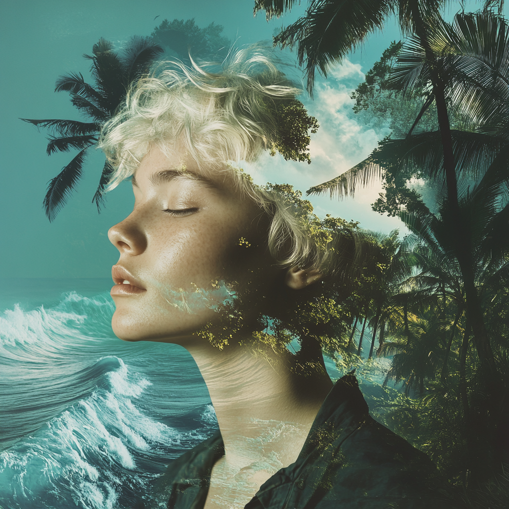 Blonde Person in Surreal Sea-Jungle Profile Picture