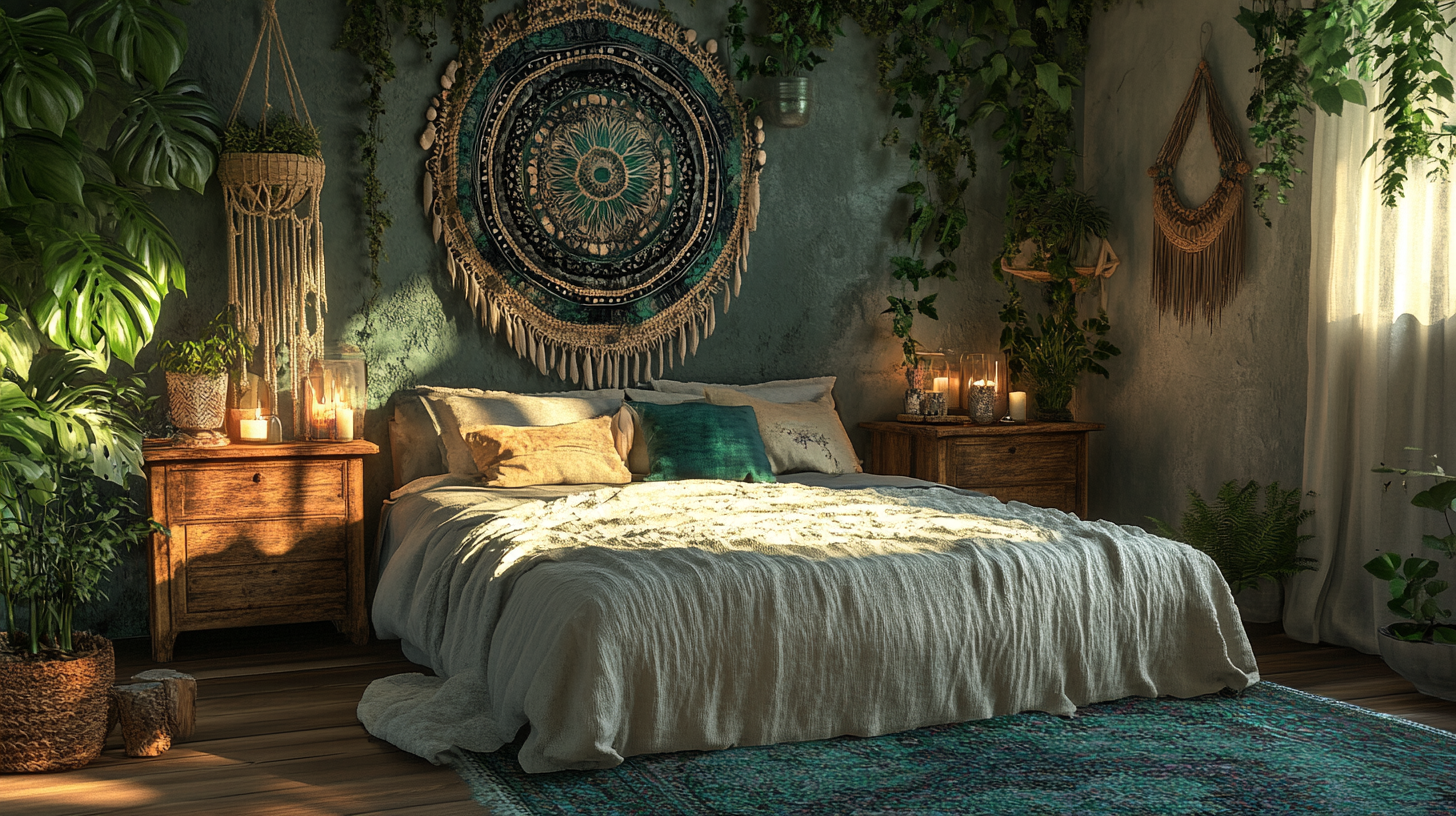 Boho Witchy Bedroom: Ethereal Elements Escape