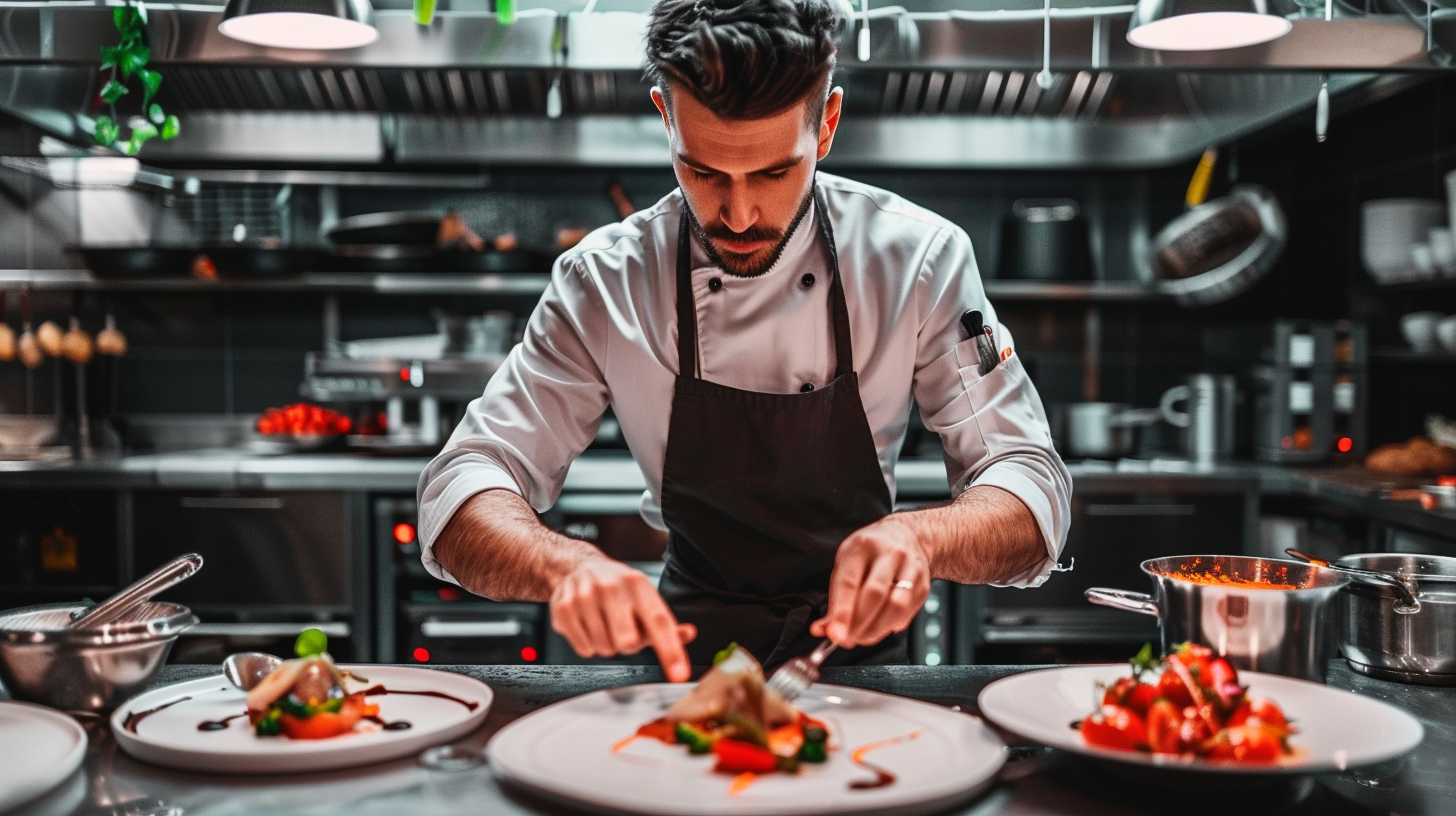 Chłodnia gastronomiczna z produktami spożywczymi na świąteczne potrawy