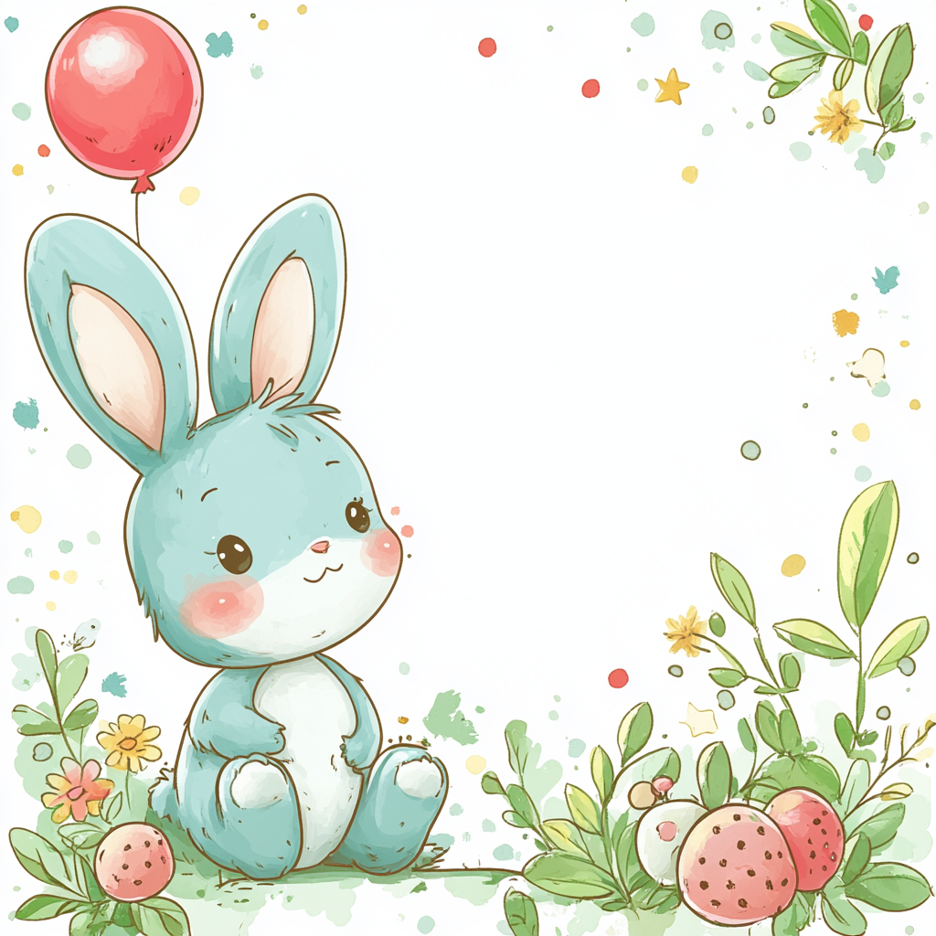 Clean, child-friendly A4 background with pastel colors, illustrations