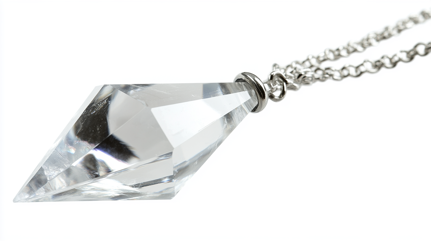 Crystal Pendulum on Transparent Background 