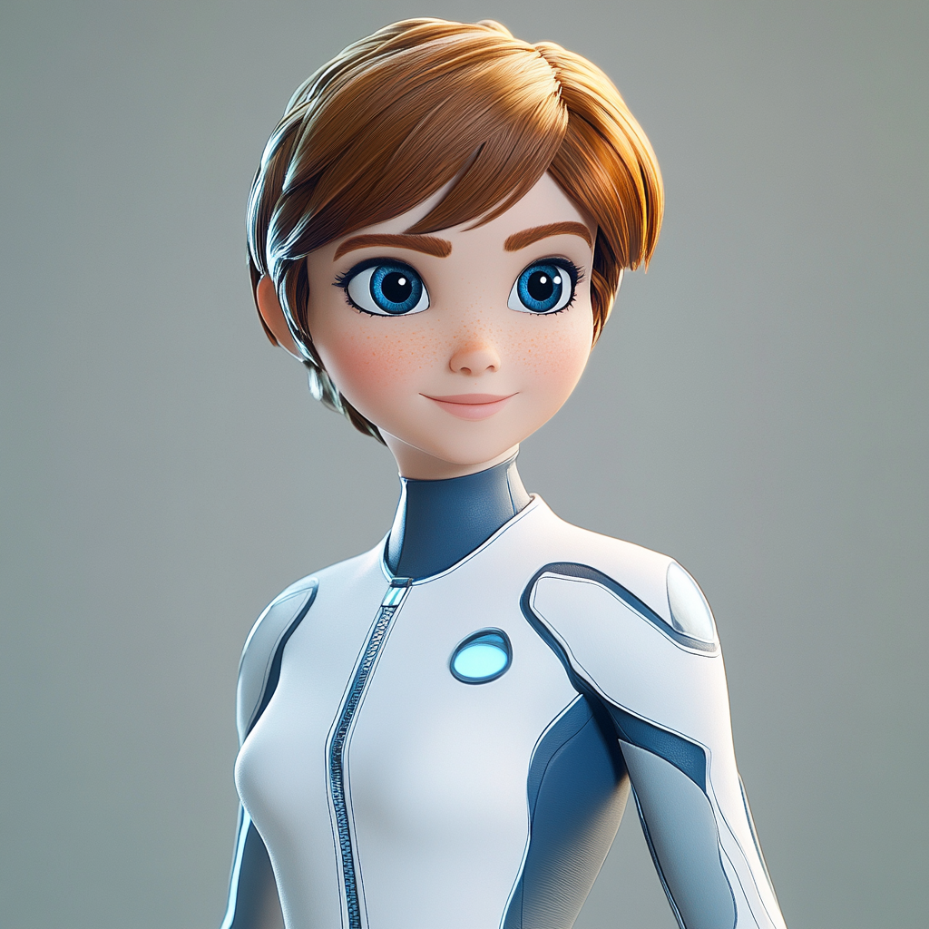 Disney Sci-Fi Space Princess 3D Animation Character