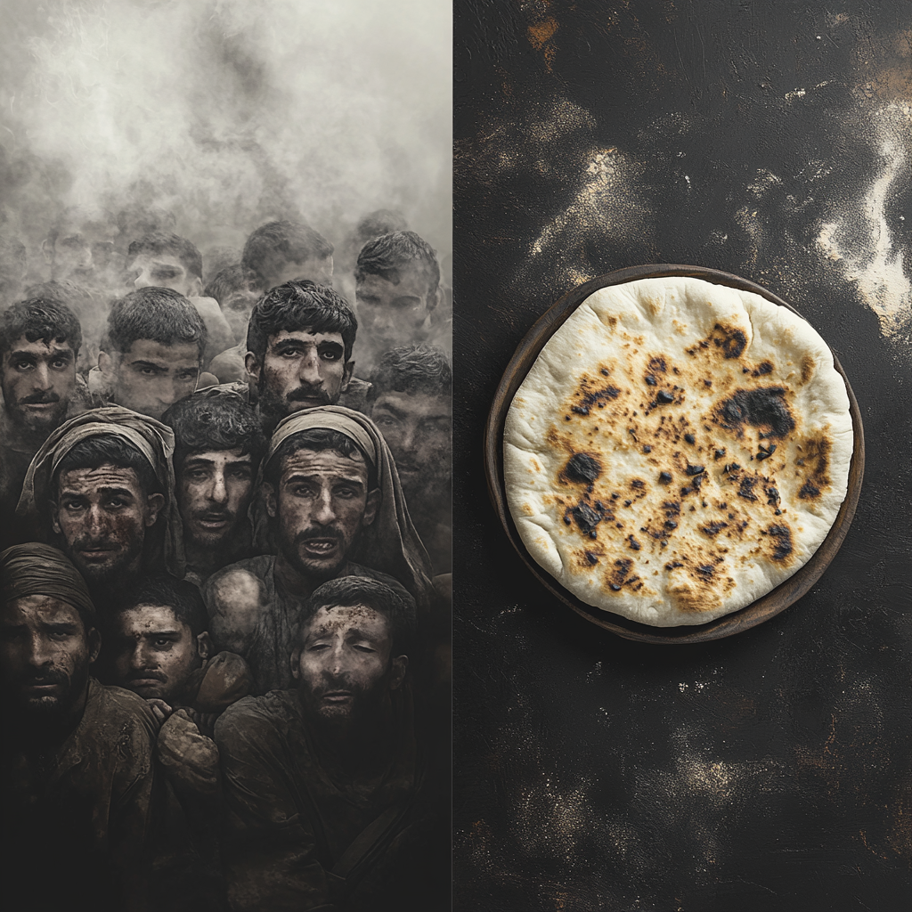 Hostages in Gaza vs Pita Bread Contrast