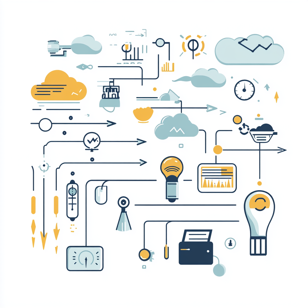 Illustration shows life of a data in science.