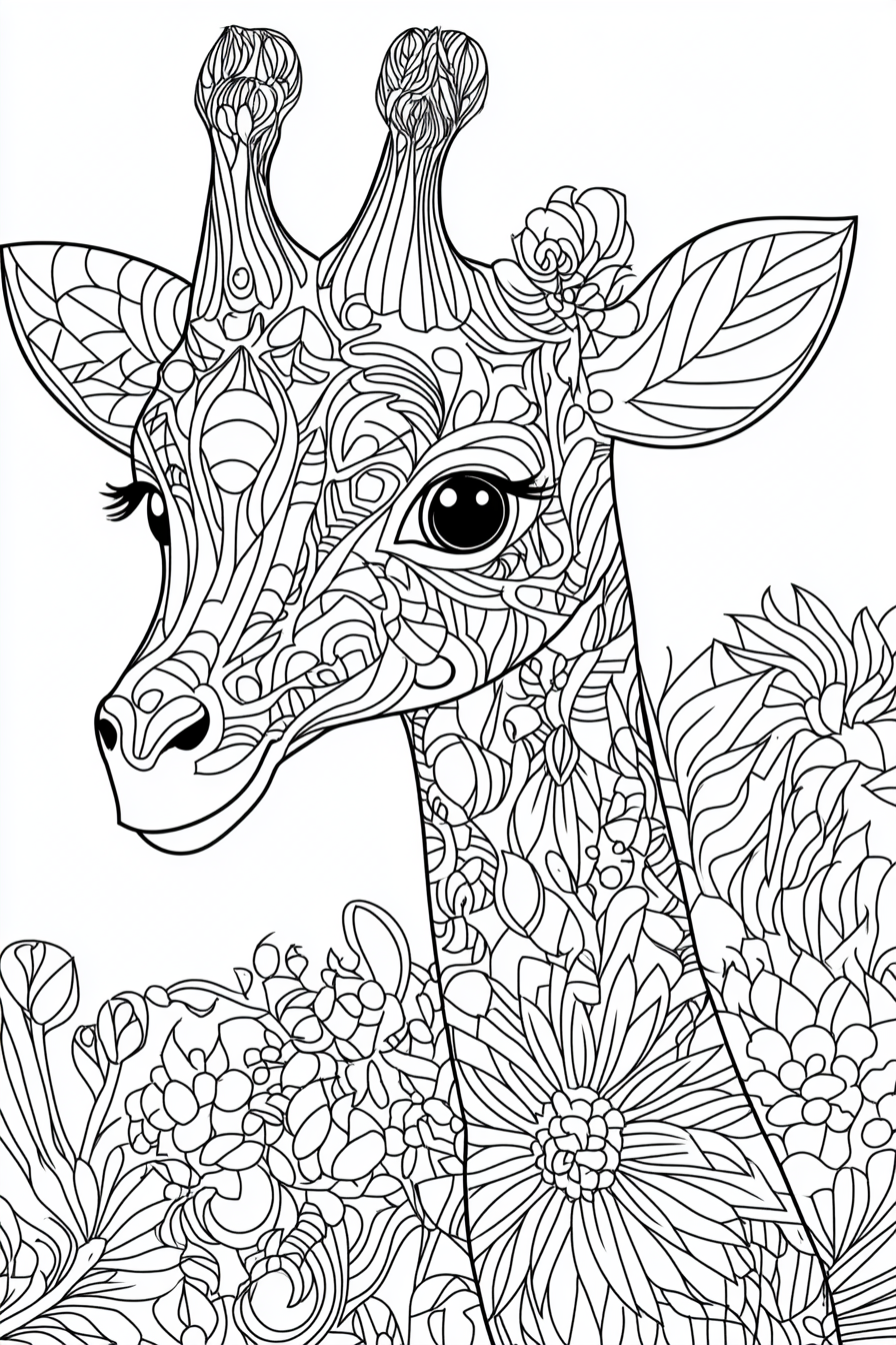 Kids Coloring Book: Fictional Animals Clipart, Raw Style