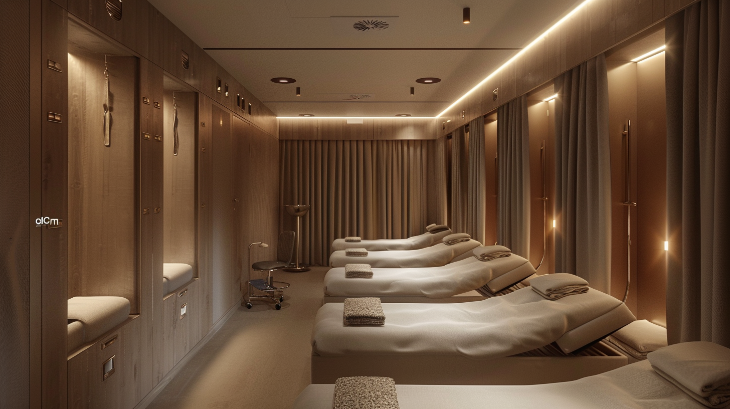 Luxurious Skincare Massage Room with Serene Ambiance