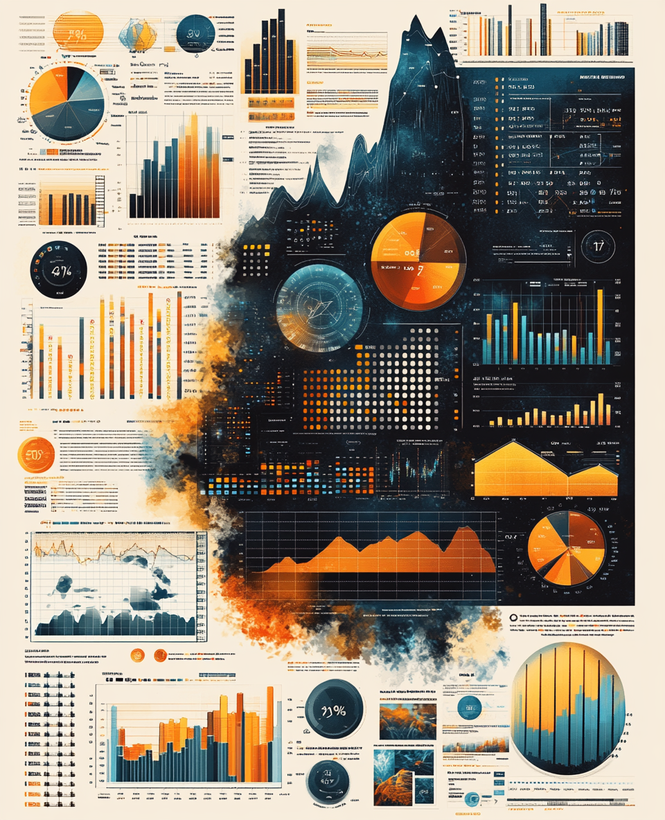 Modern portfolio strategies, graphs, financial symbols, ESG benefits highlighted.