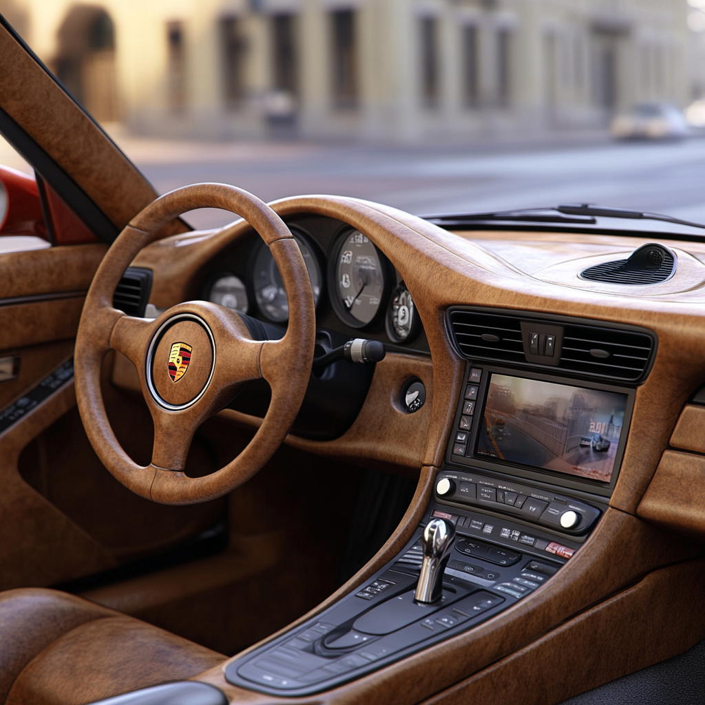 Modernized Porsche 996 Interior with Classic Elements 