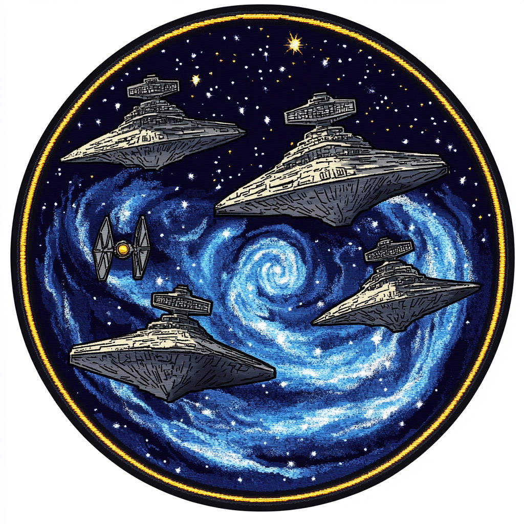 NASA-inspired patch: Nebula, Imperial Star Destroyers