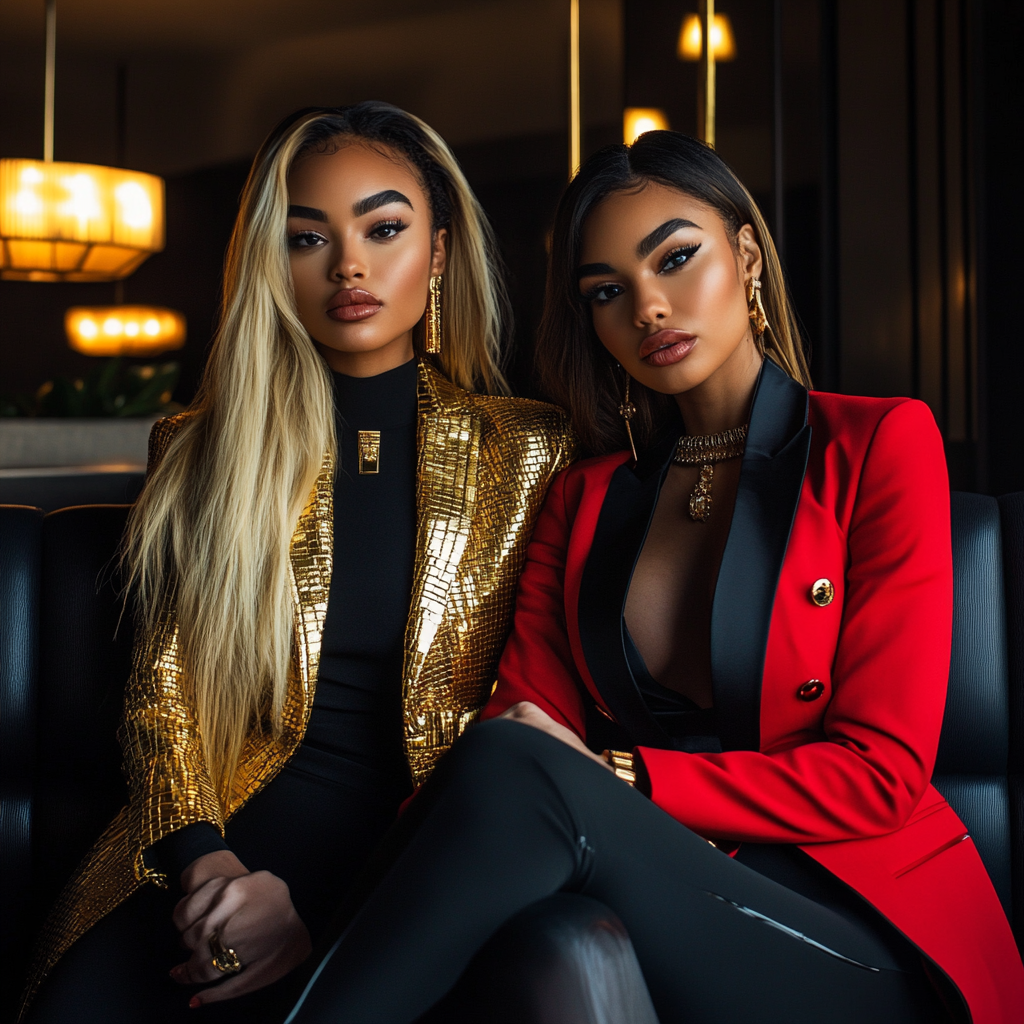 Powerful African American and Hispanic Boss Women in Balmain Blazers