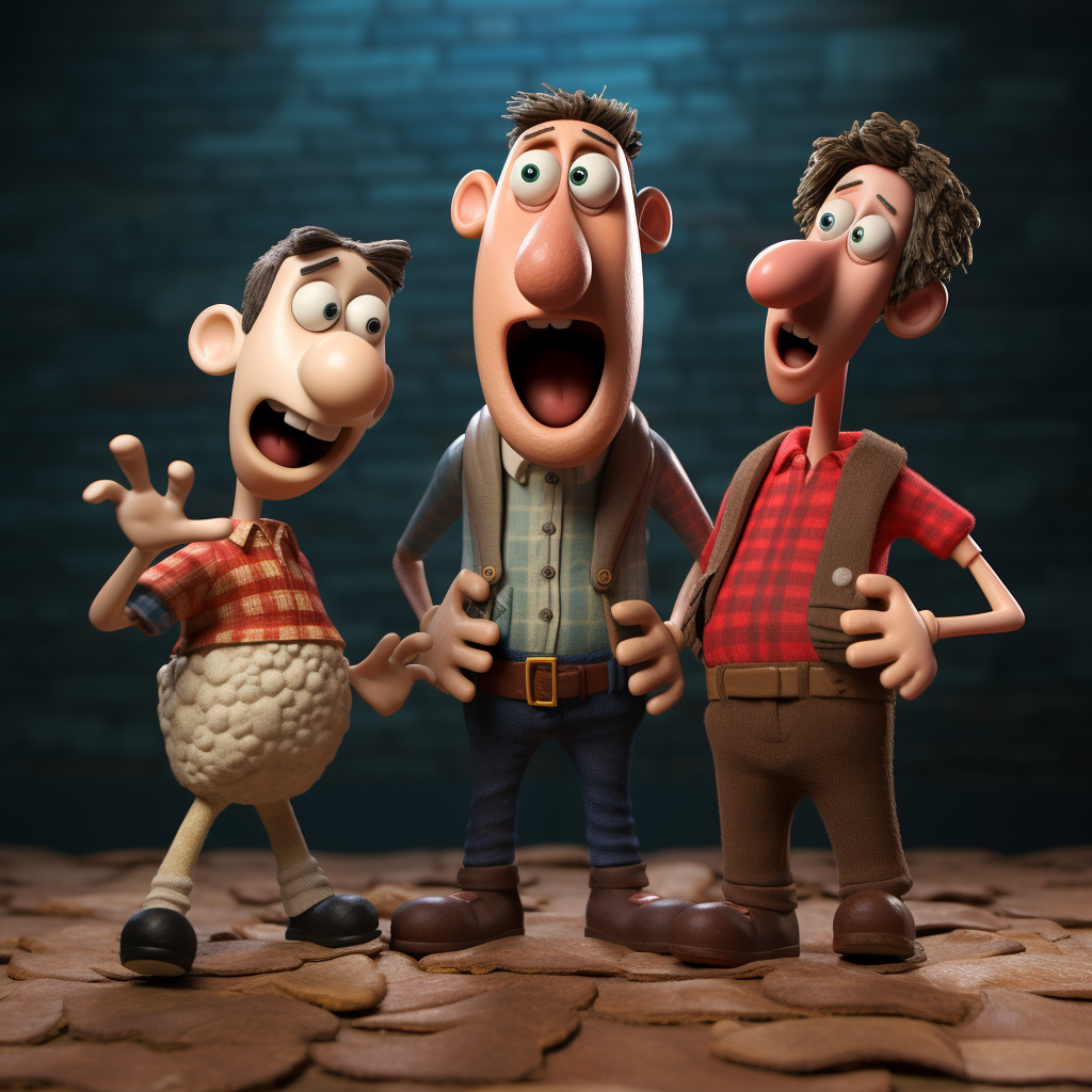 Three Aardman Animation style characters convincing  ?