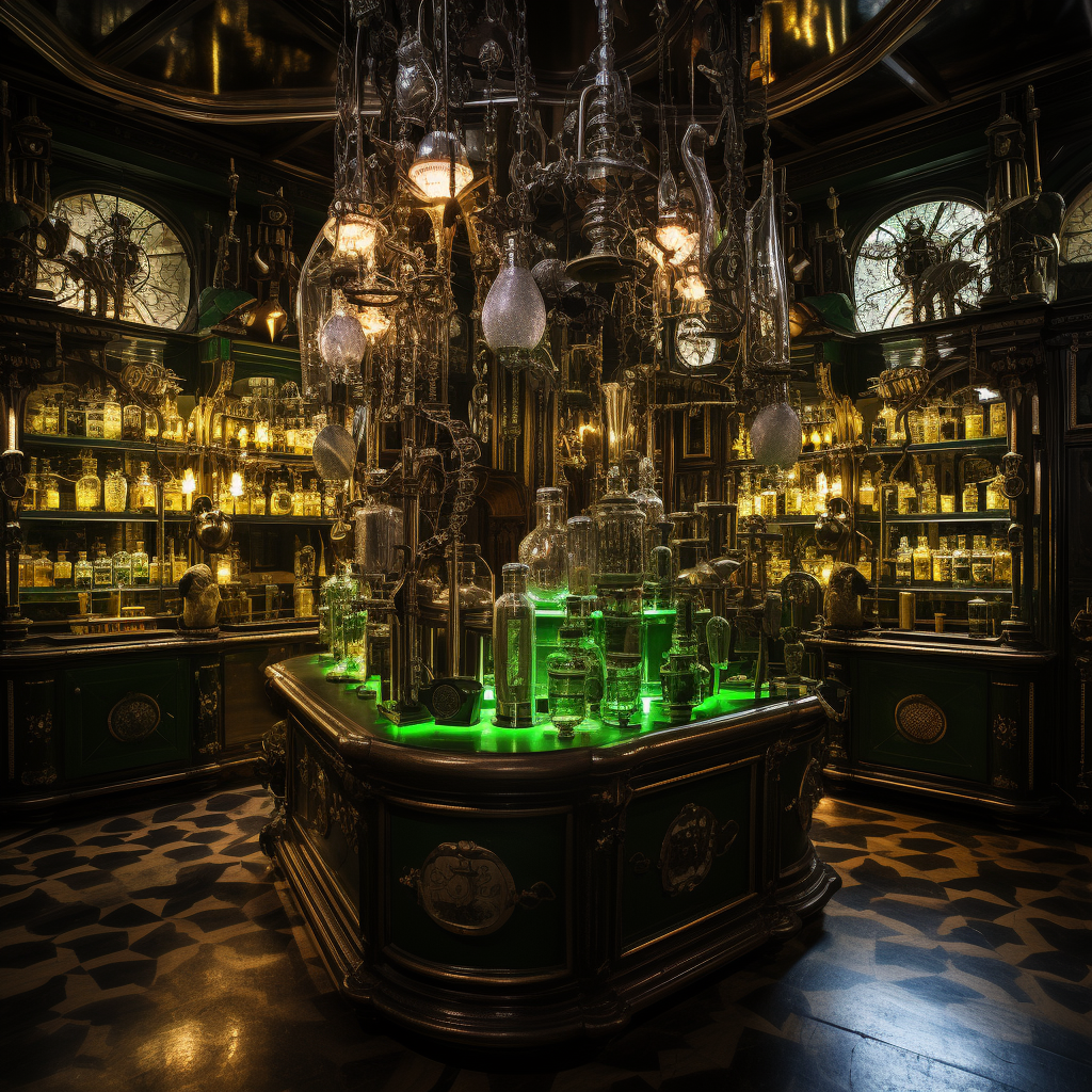 Absinthe Parlour with Vintage Decor