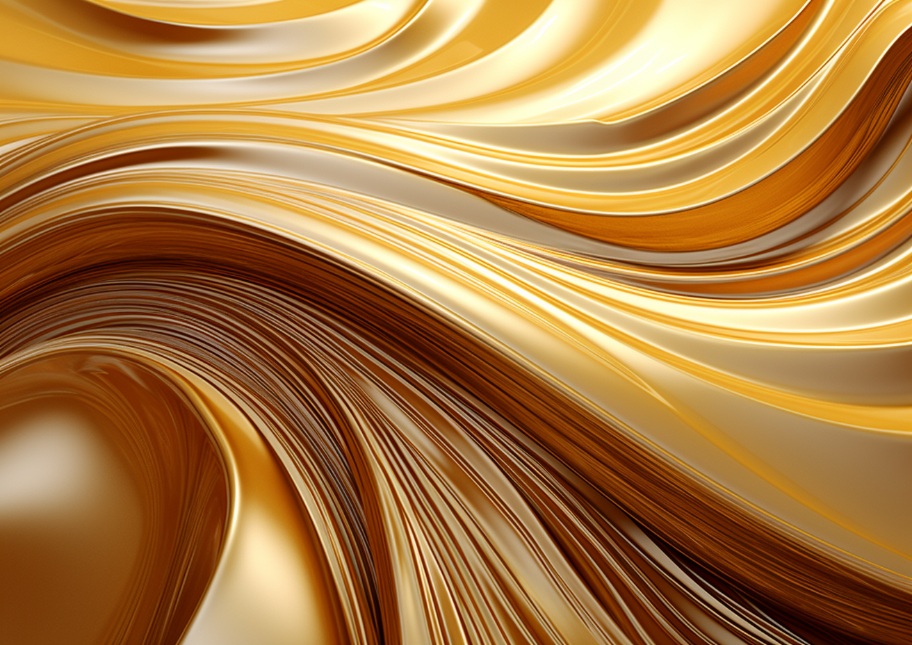 Abstract Gold Wave