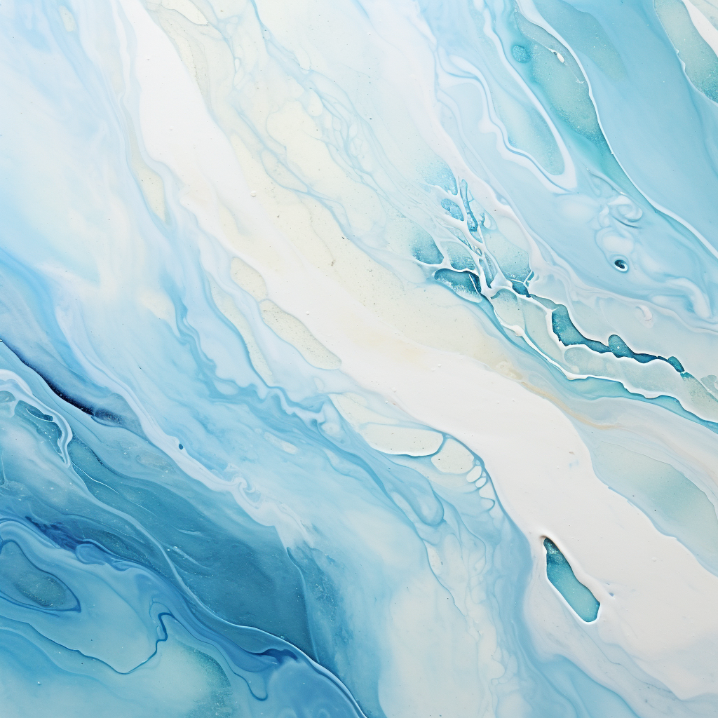 Abstract marmol painting with sea inspiration