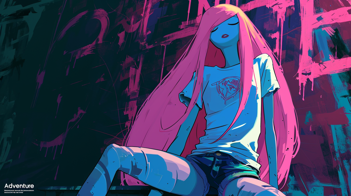 Princess Bubblegum in Adventure Time magazine cover