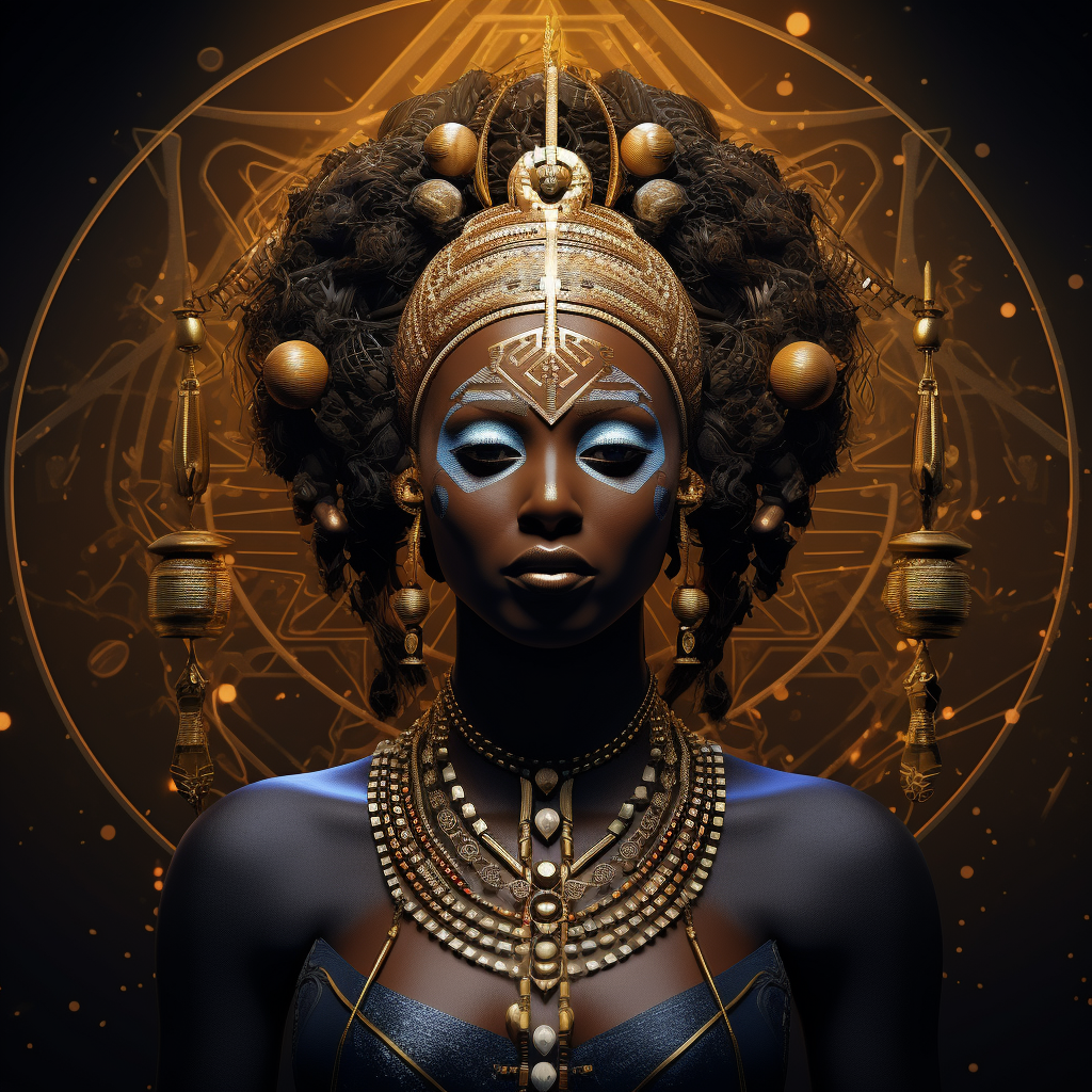 African Nubian Symbol with Euphoric Magick