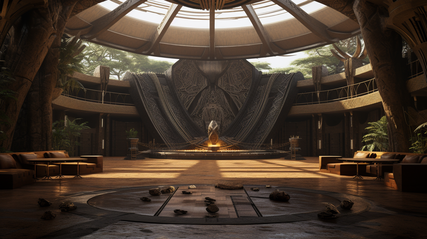 African Parliament Inspired Architecture in Wakanda