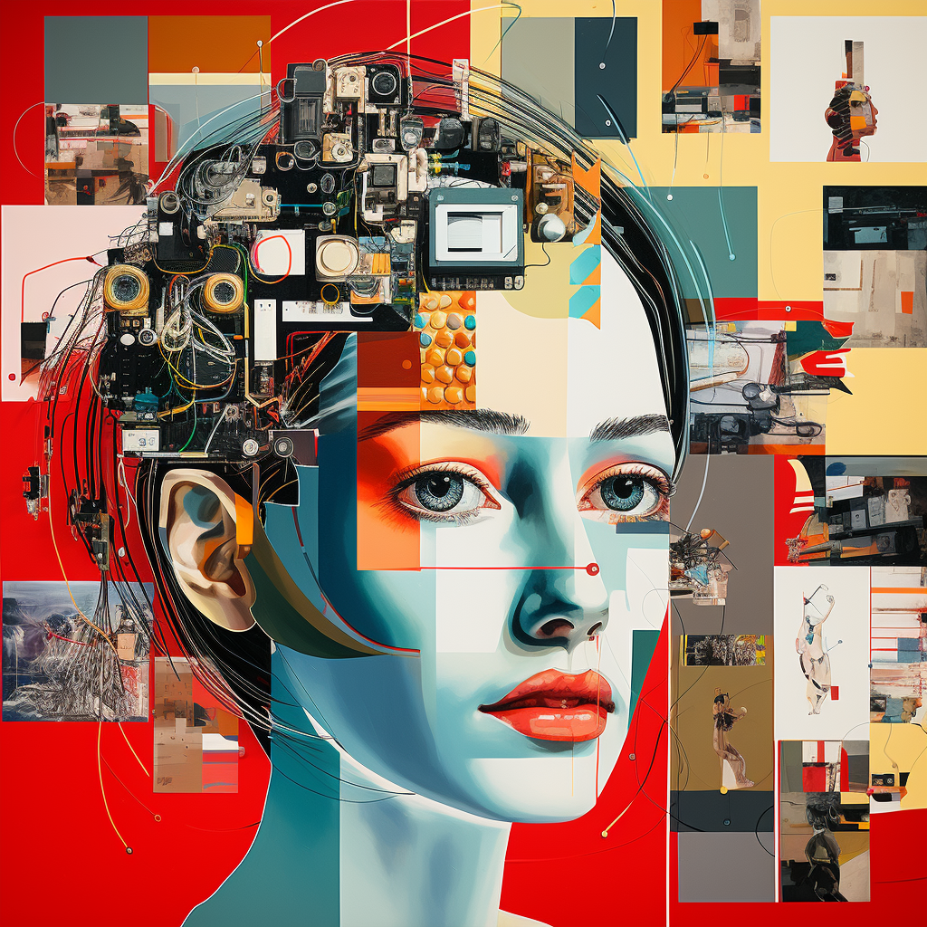 Collage showcasing diverse range of AI artworks