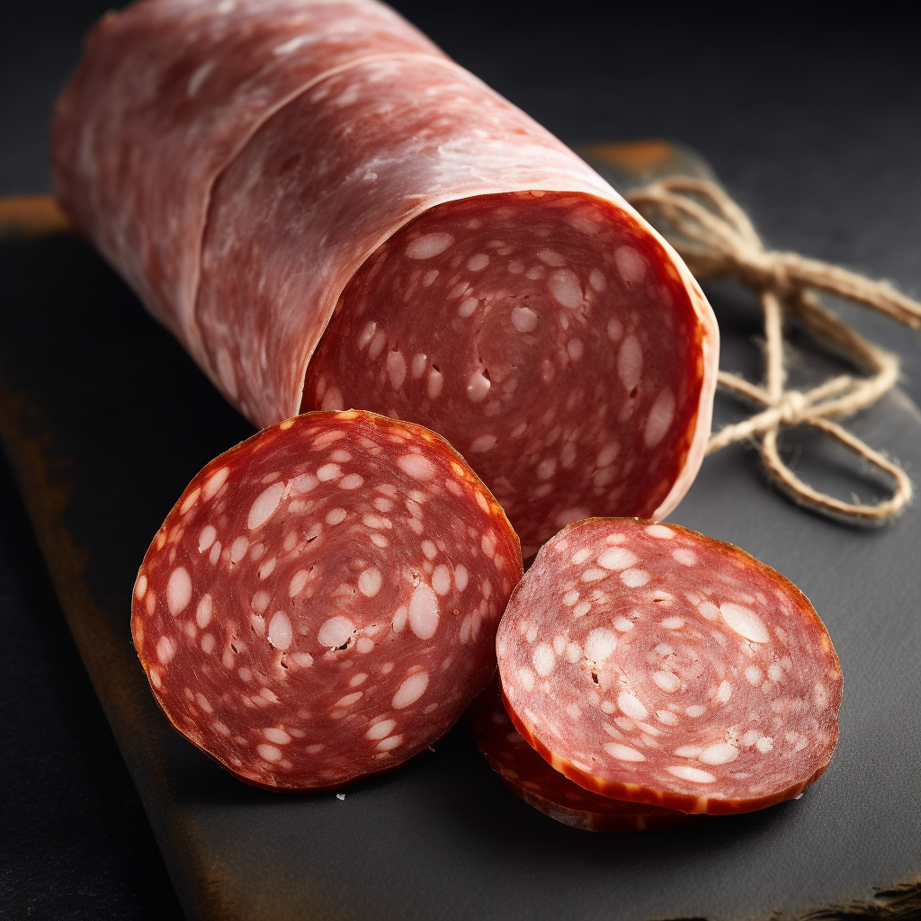 Slices of Salami Floating Through the Air