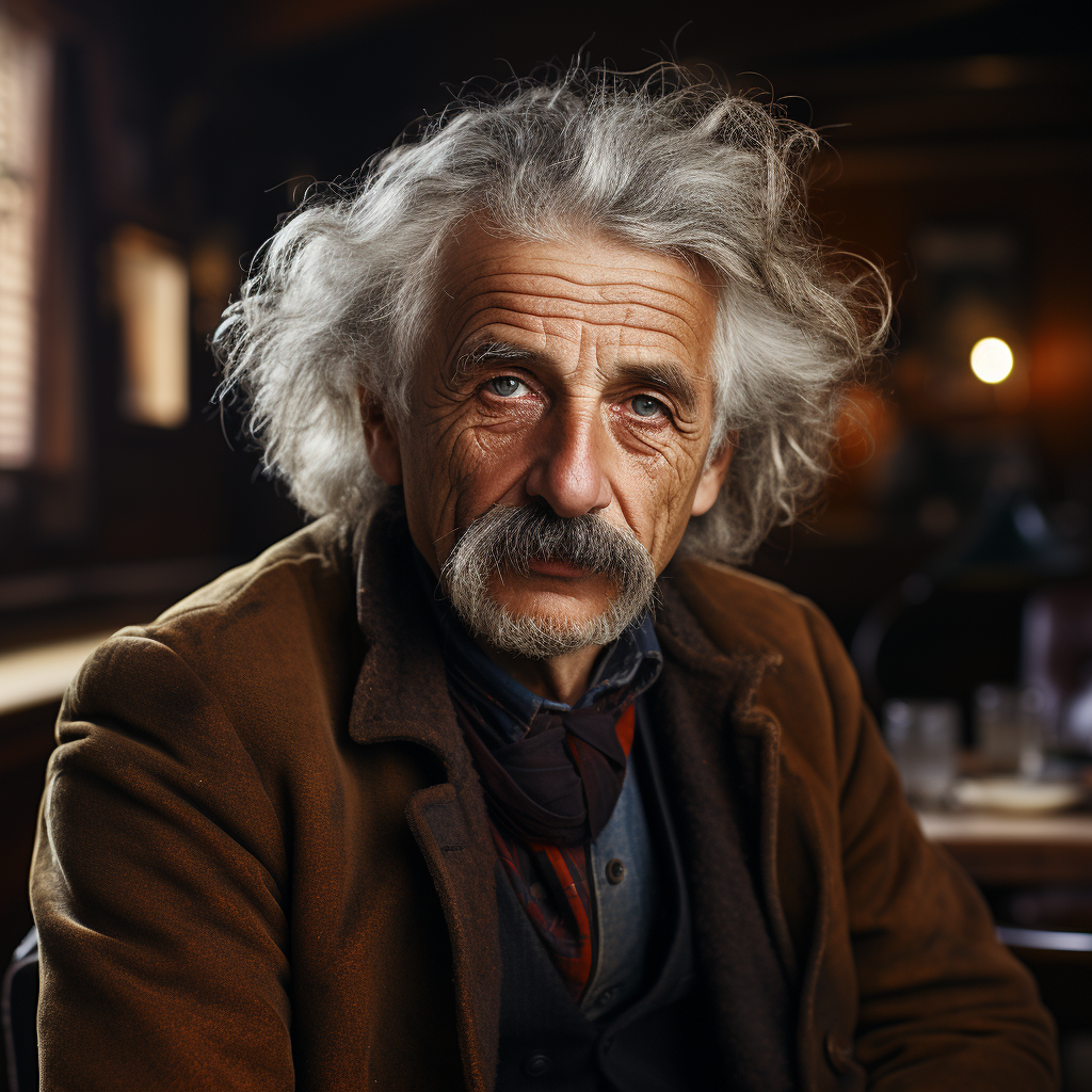 Albert Einstein portrait by Hasselblad