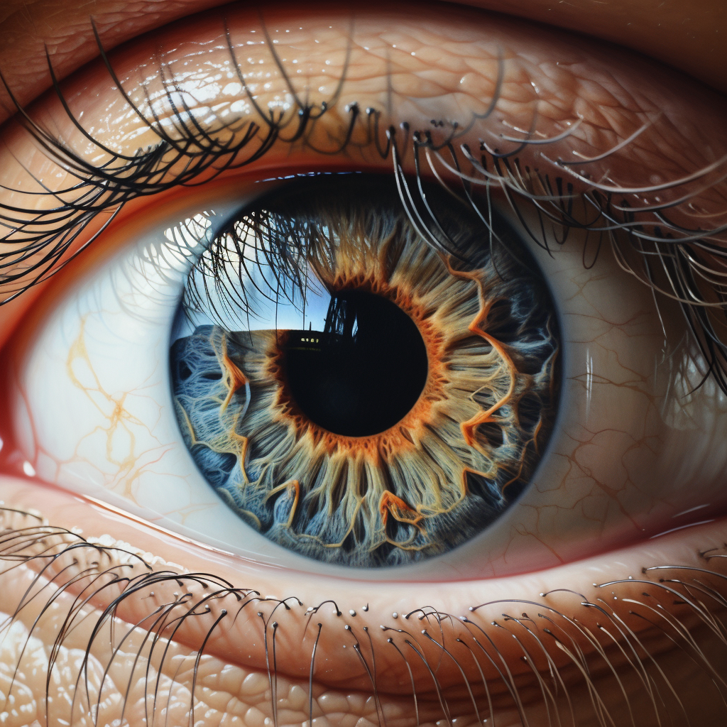 Detailed hyper-realistic eye art