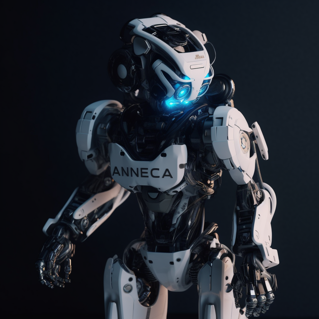 3D Blender render of Ameca the robot