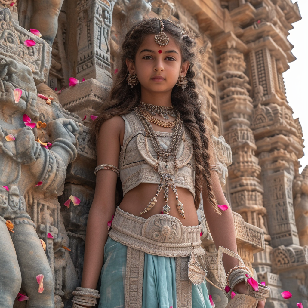 Prince Rama and Princess Sita at Hindu Temple