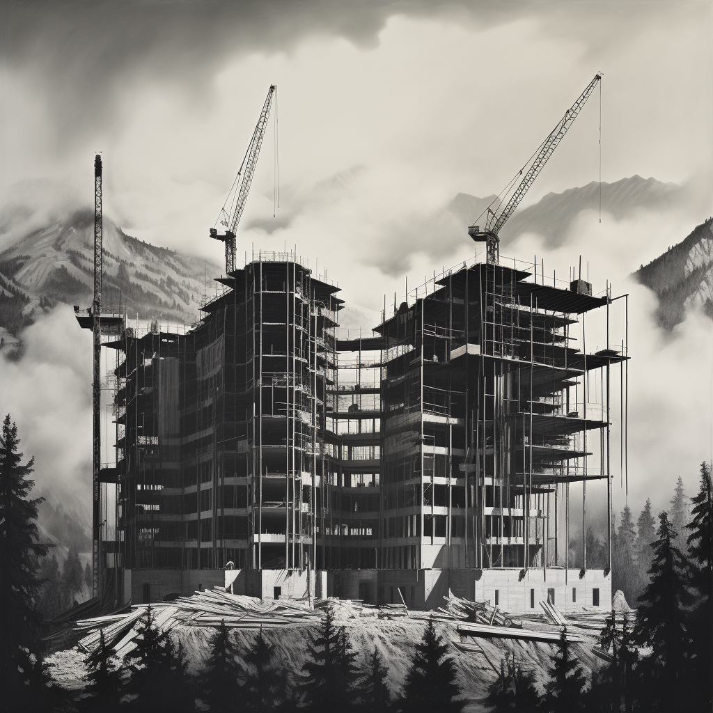 Ansel Adams-inspired Unfinished Condos Photo