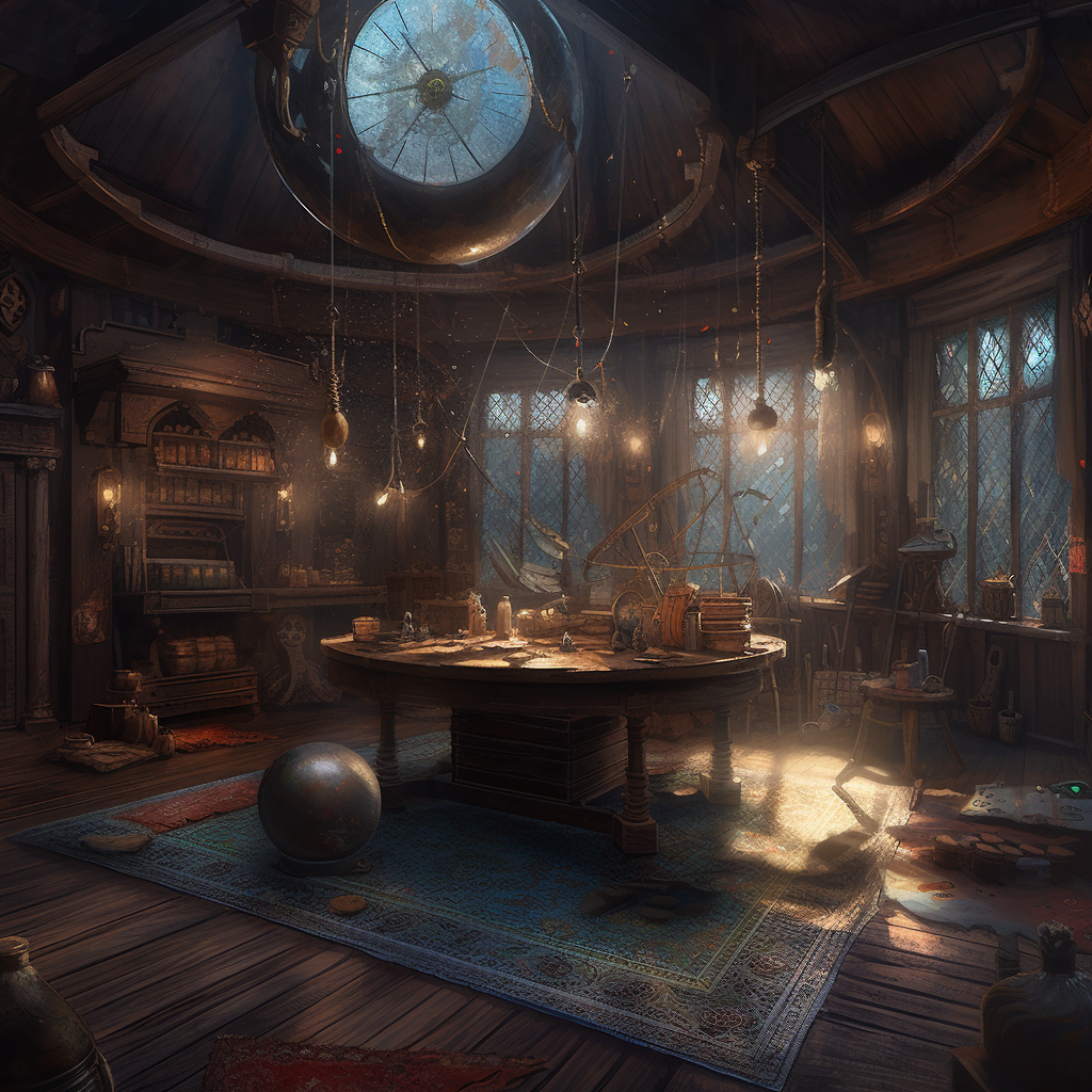 Arcane Orrery Room - Telescope - Magical Illumination