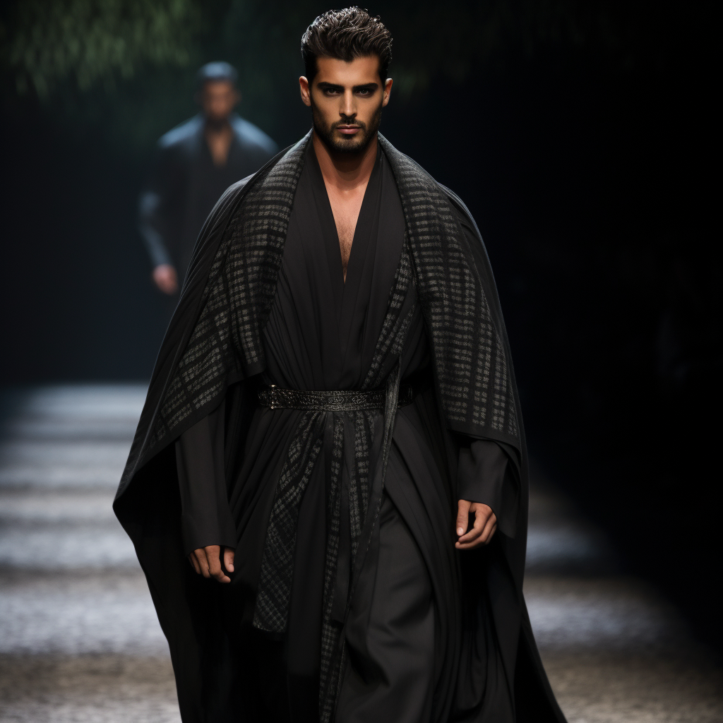 Elegant Armani Saudi Bisht Outfit