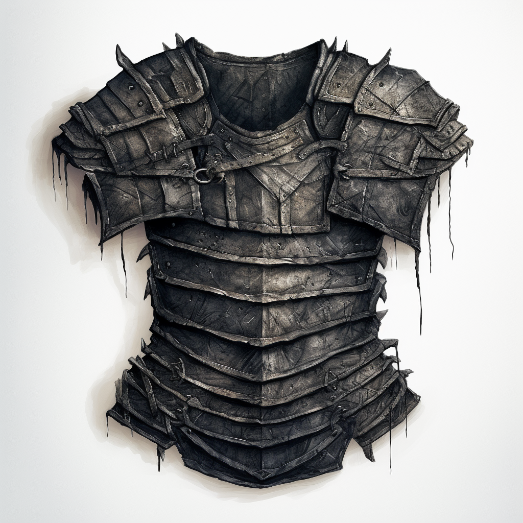 Stylish armor shirt made of cloth rags