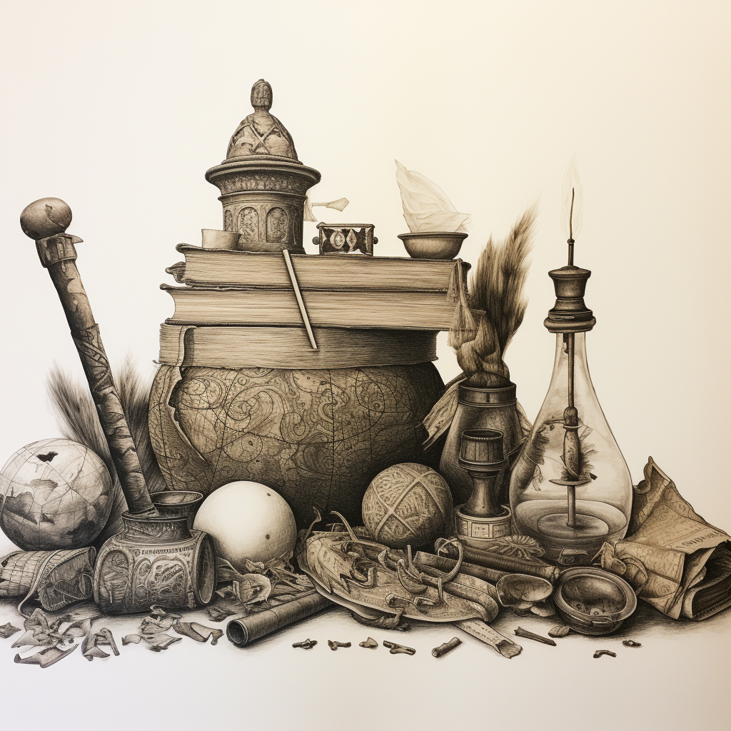 Creative artifacts drawing image