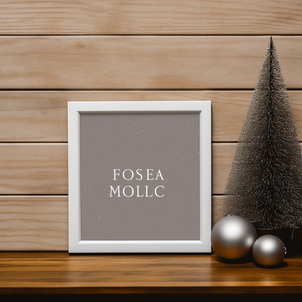 Artwork and Prints Mockup on Wooden Frame