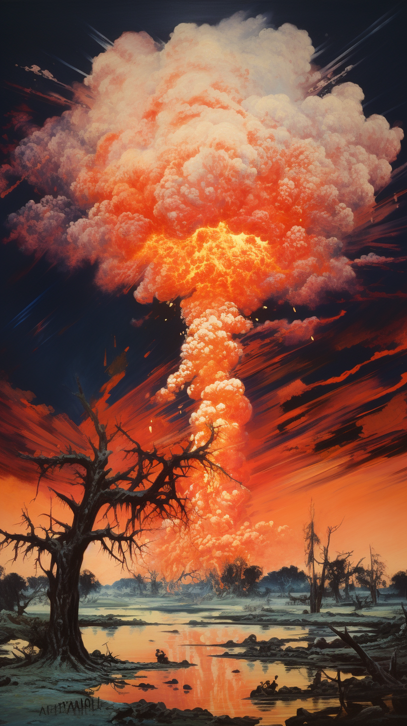 Sickening Atomic Bomb Art