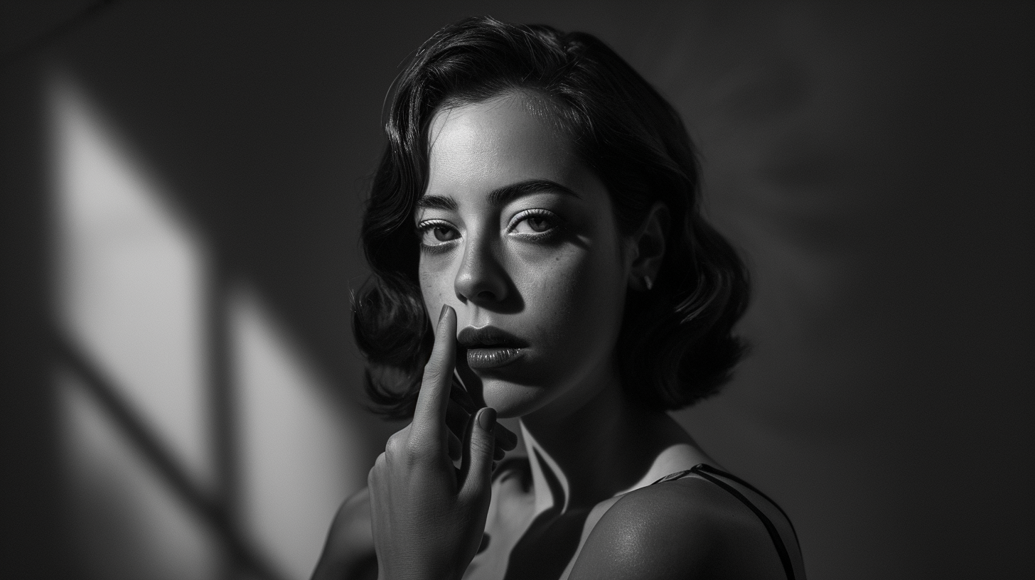 Aubrey Plaza in noir movie