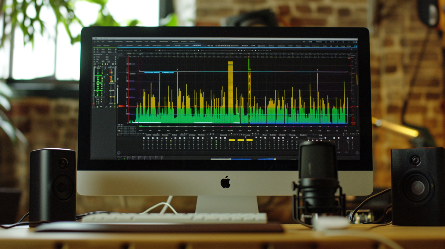 Audio compressor limiter spectrogram