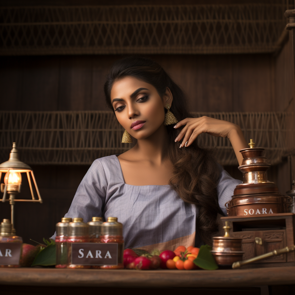 Ayurveda beauty care brand photoshoot