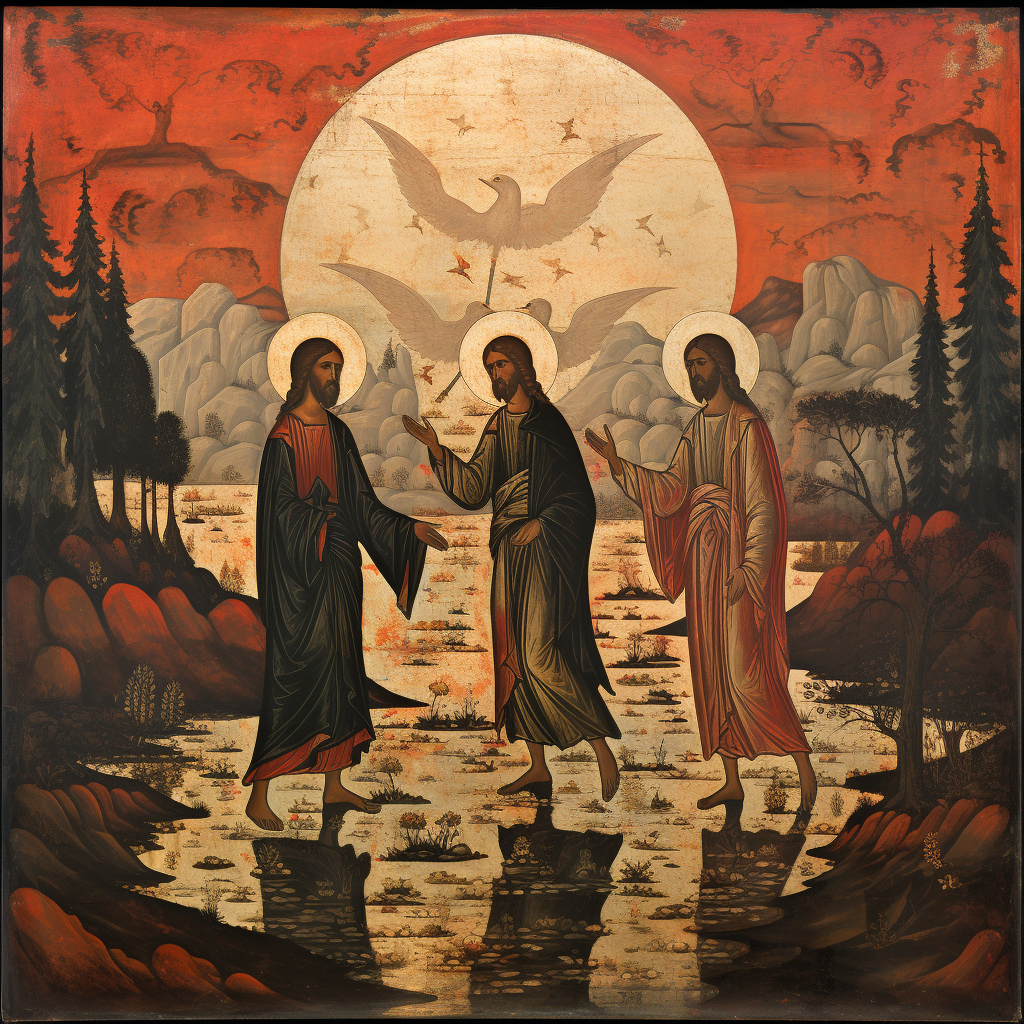 Eastern Orthodox baptism icon