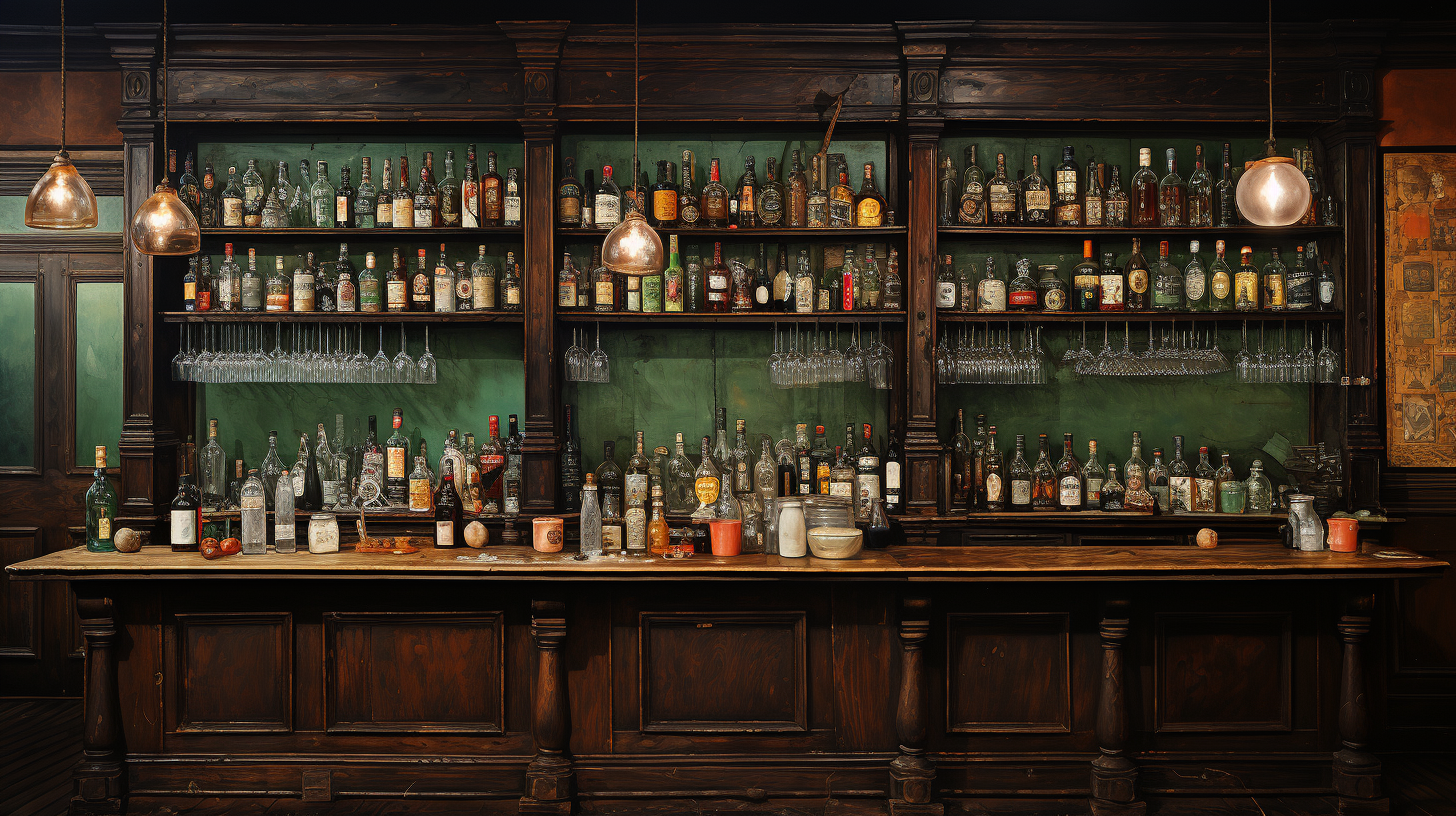 Artistic bar shrine by Dan Witz