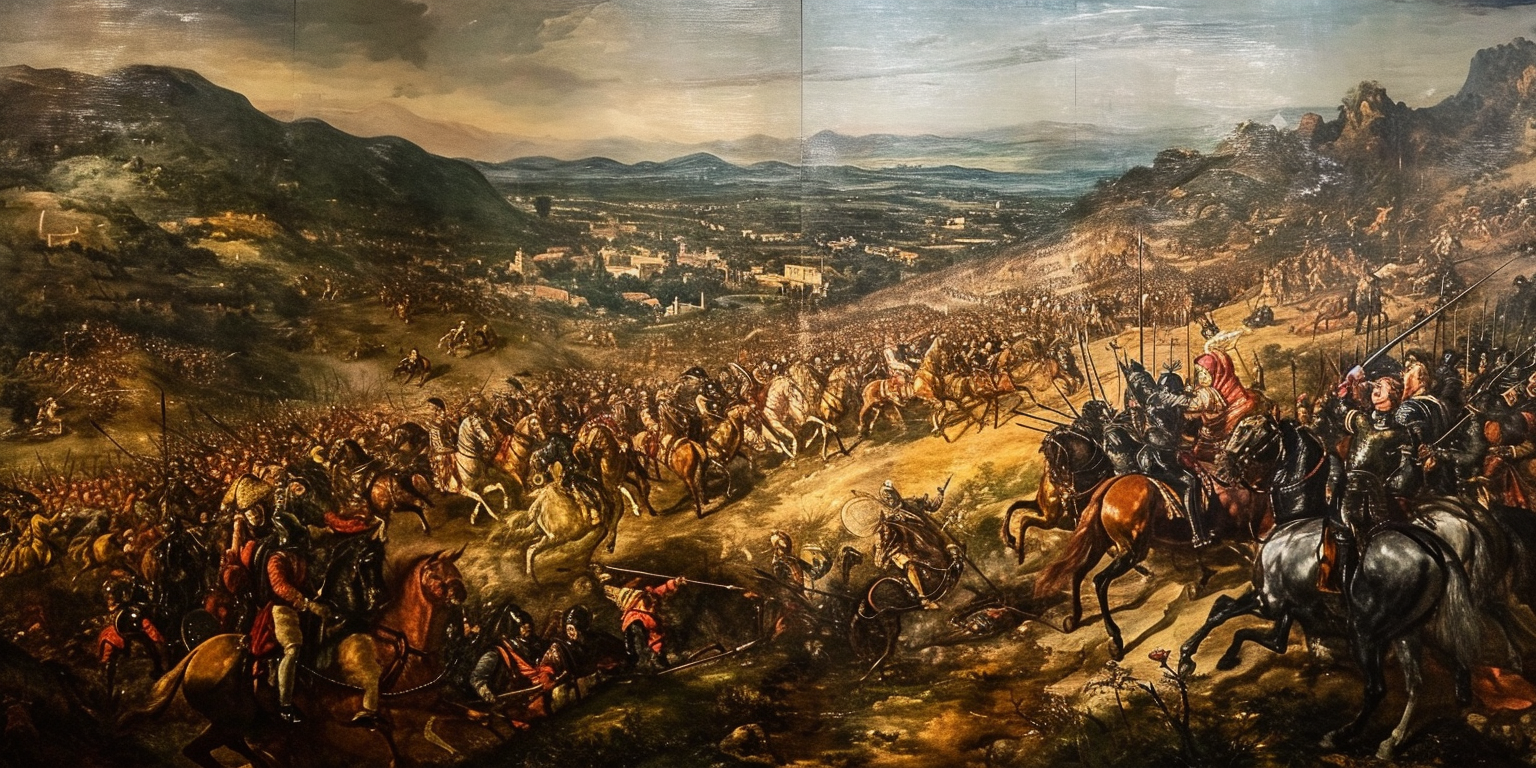 Historic Battle of Vienna Painting