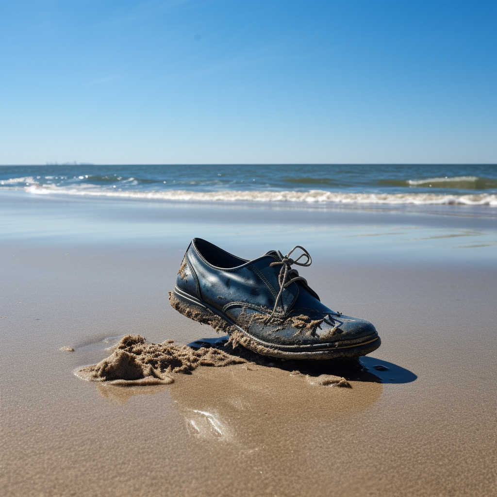 Chic shoe at the beach