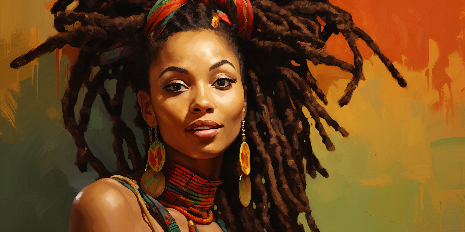 Gorgeous Rasta Woman in Her 30s