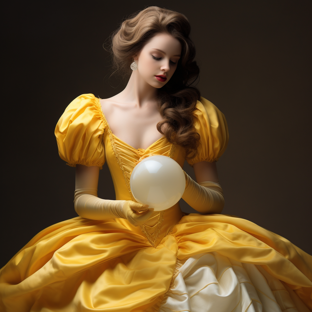 Belle Princess in Yellow Ball Gown