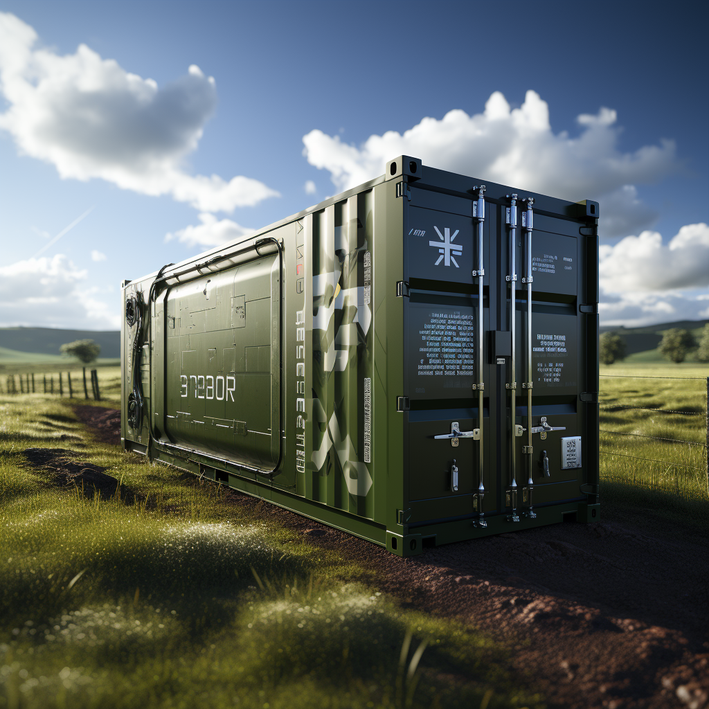 Battery Energy Storage System amidst grazing cows