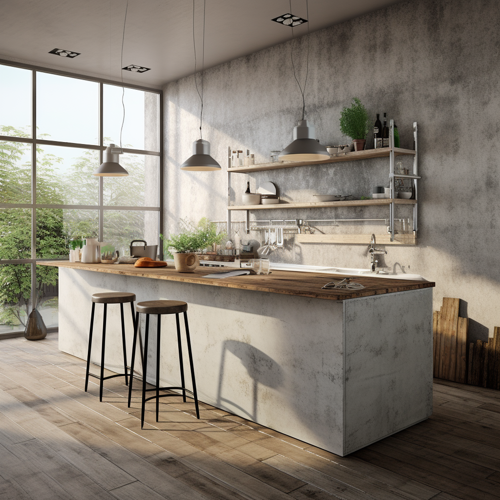 Stylish Beton Modern Kitchen Design