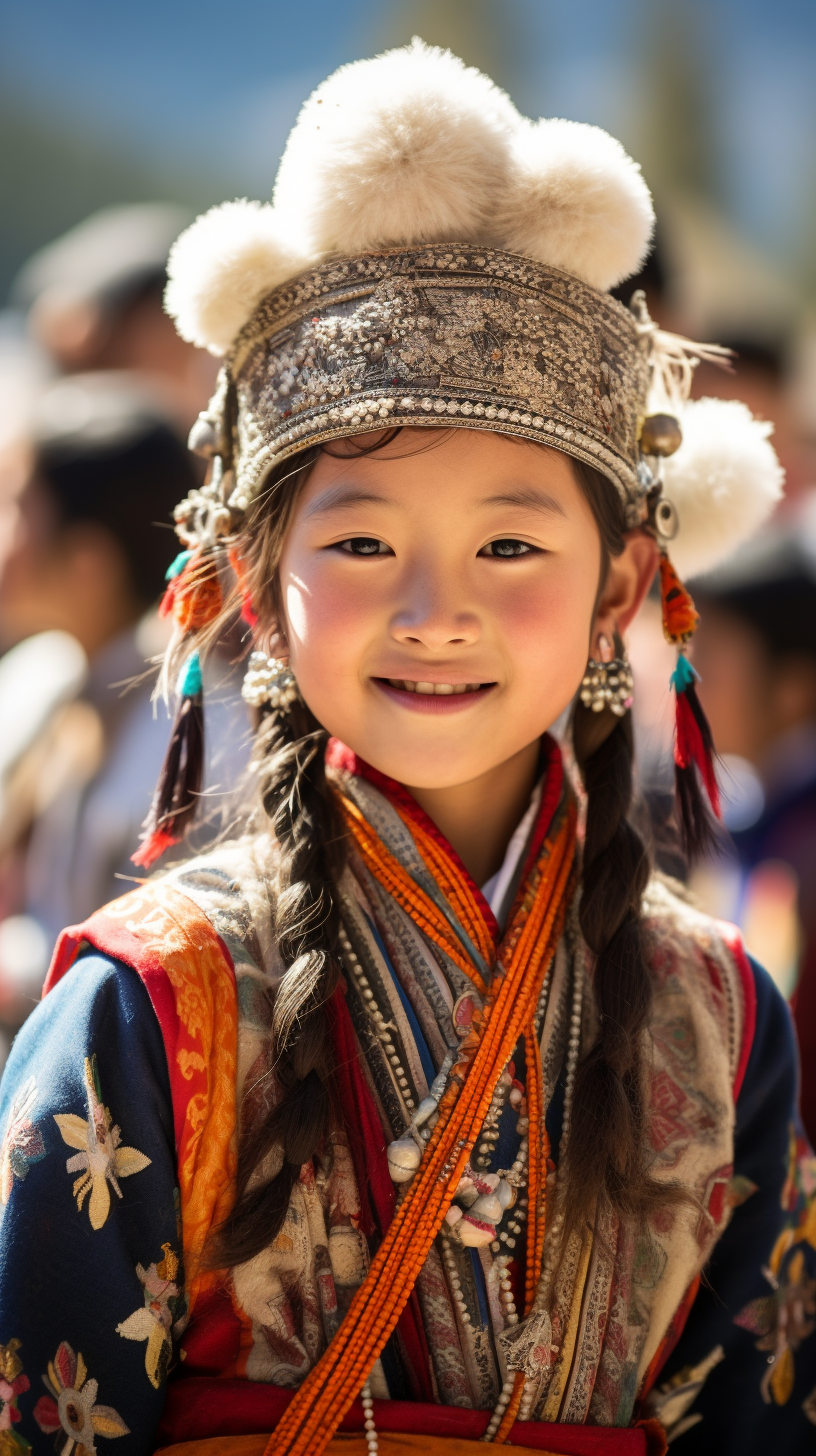 Traditional Bhutanese culture in the Mountain Festival