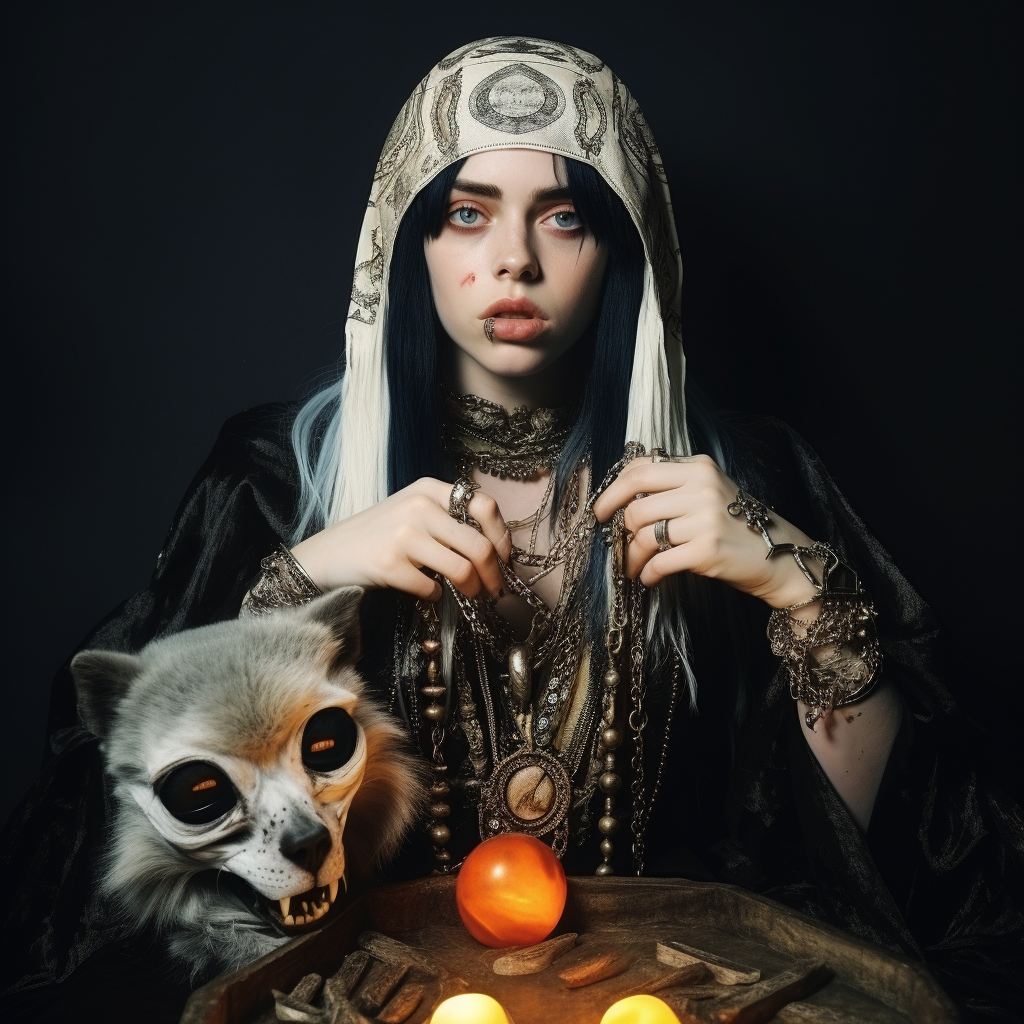 Billie Eilish as the Fool Tarot