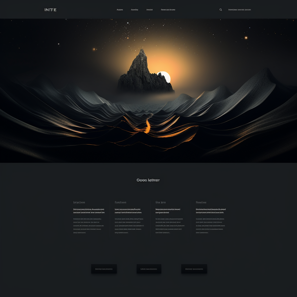 Black background with grain for landing pages