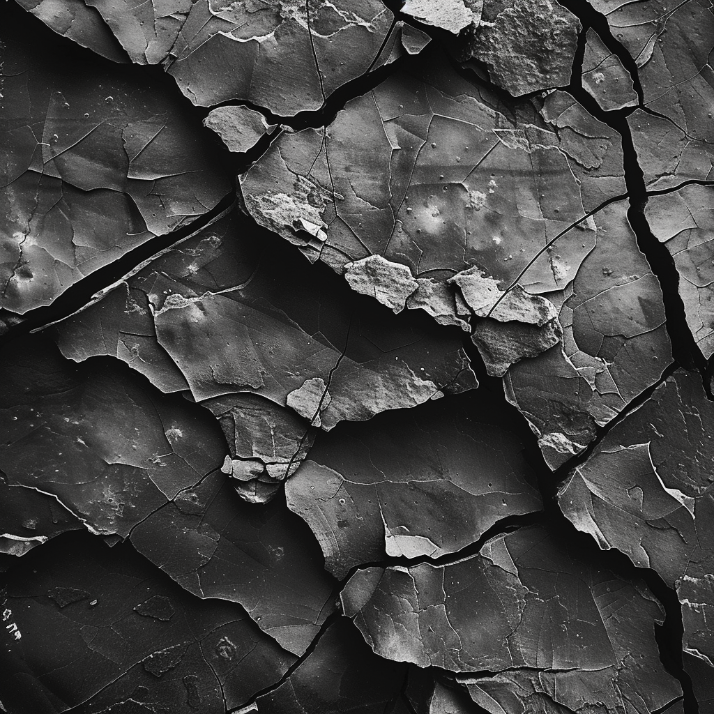 Black rock texture top view