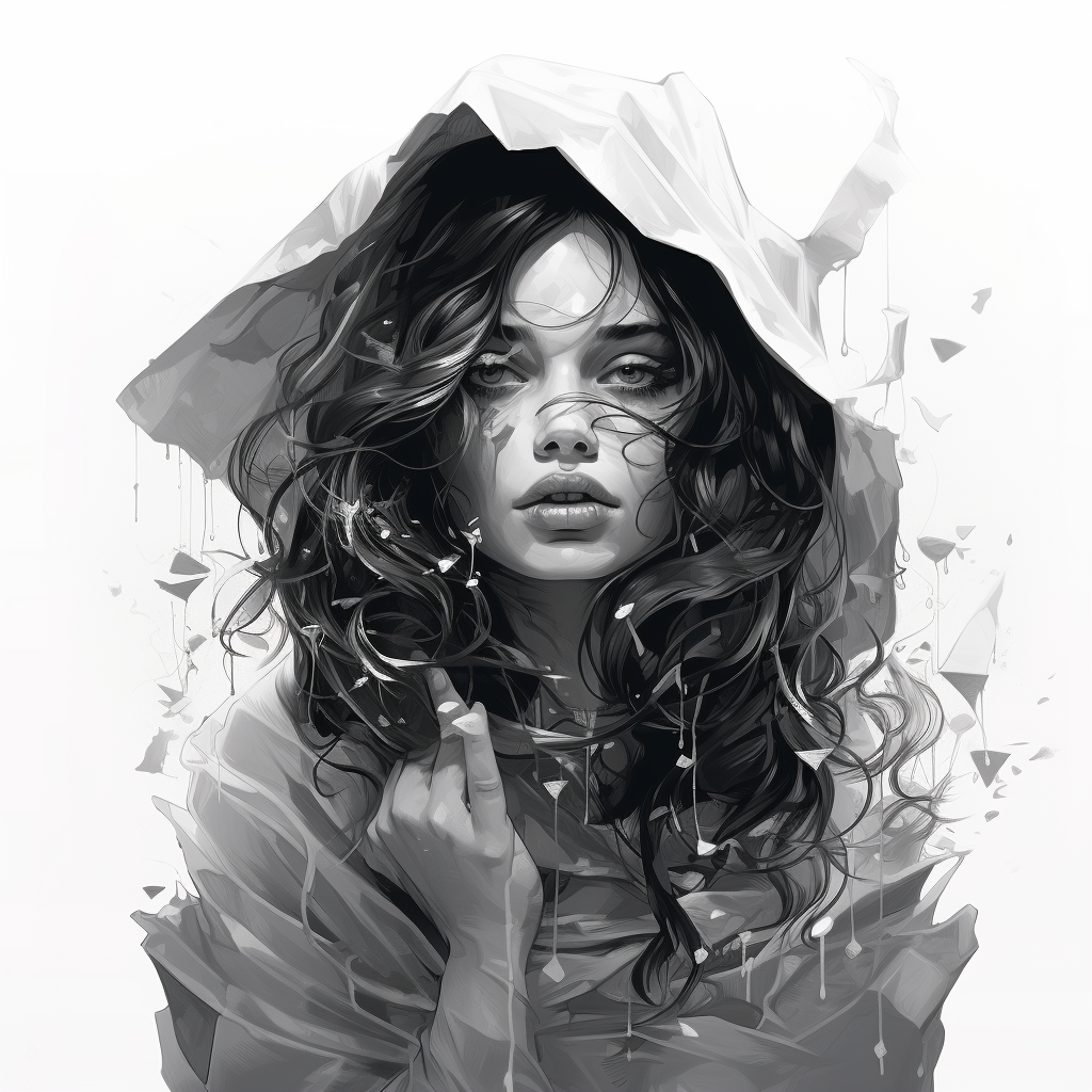 Creative black and white illustrations